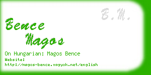 bence magos business card